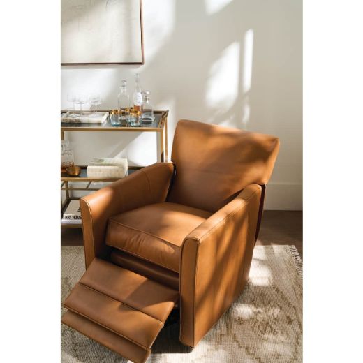 Picture of Times Square Leather Manual Swivel Recliner